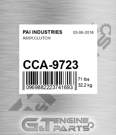 CCA-9723 Assy,clutch