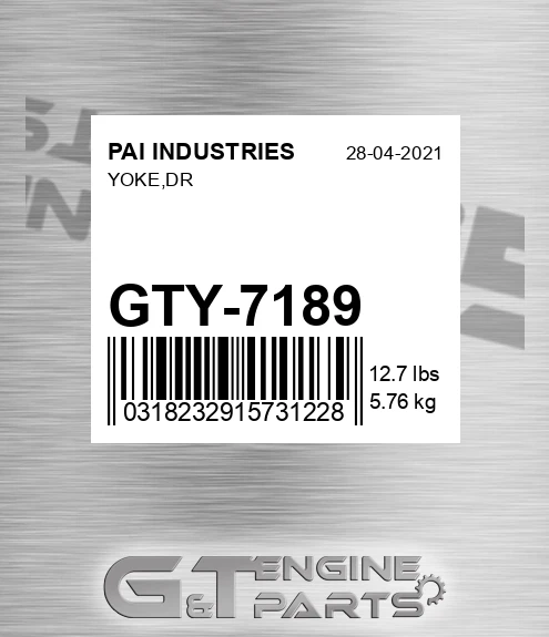 GTY-7189 Yoke,dr