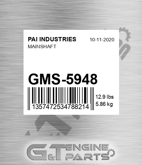 GMS-5948 Mainshaft