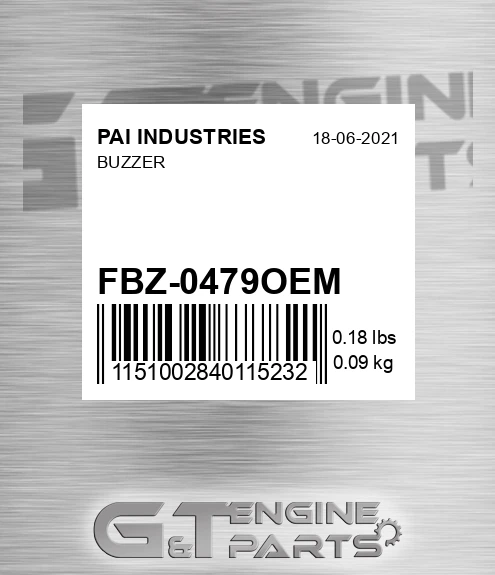 FBZ-0479OEM Buzzer