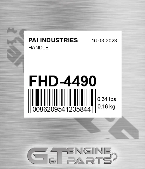 FHD-4490 Handle for PAI INDUSTRIES