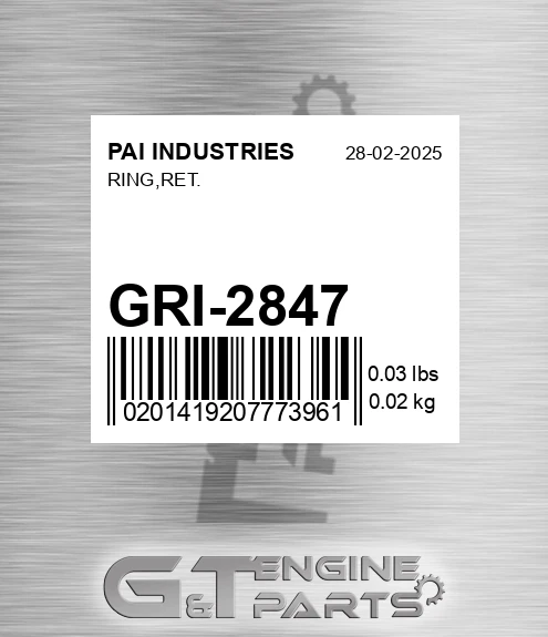 GRI-2847 Ring,ret.