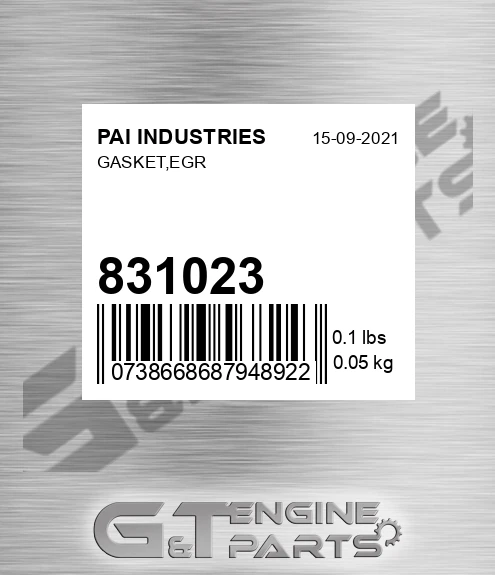 831023 Gasket,egr
