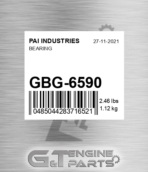 GBG-6590 Bearing for PAI INDUSTRIES