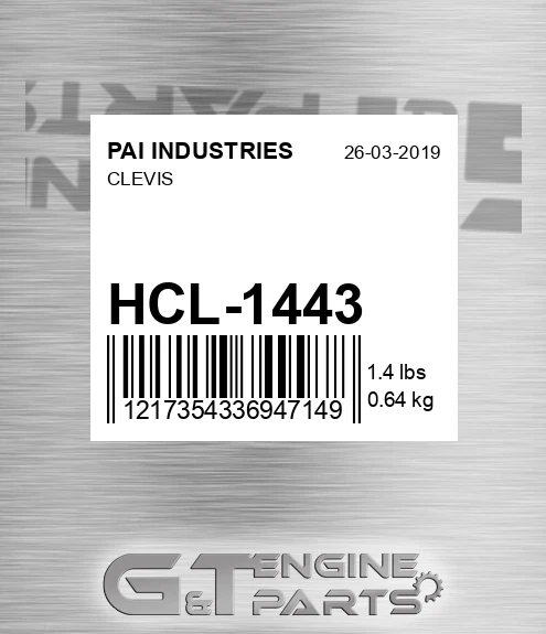 HCL-1443 Clevis