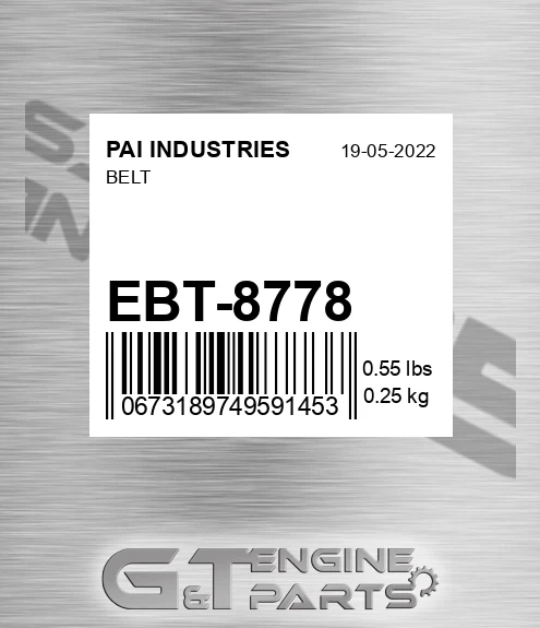 EBT-8778 Belt