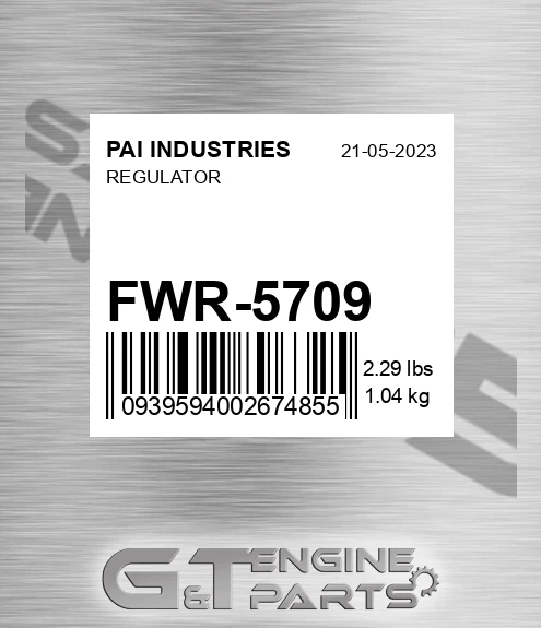 FWR-5709 Regulator