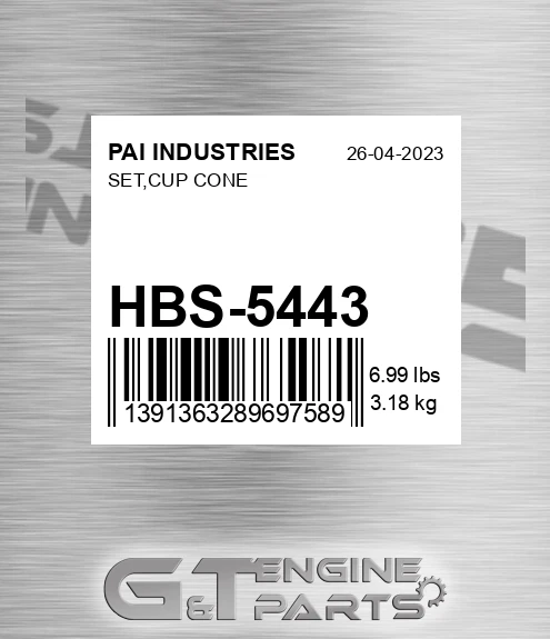HBS-5443 Set,cup Cone