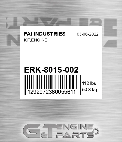 ERK-8015-002 Kit,engine for PAI INDUSTRIES