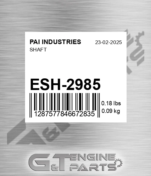 ESH-2985 Shaft