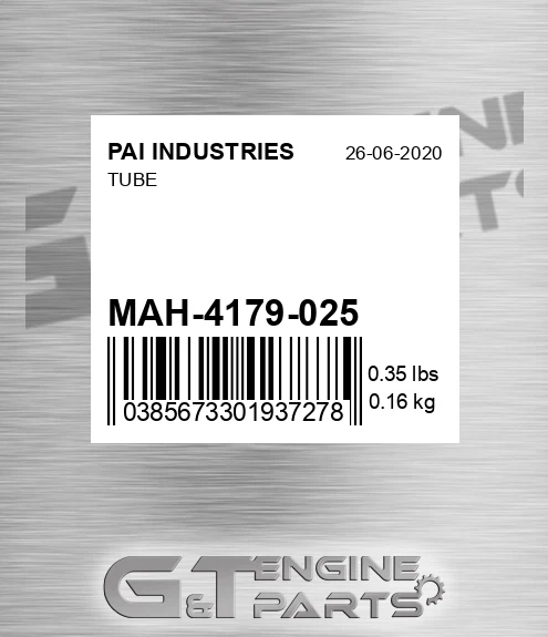 MAH-4179-025 Tube