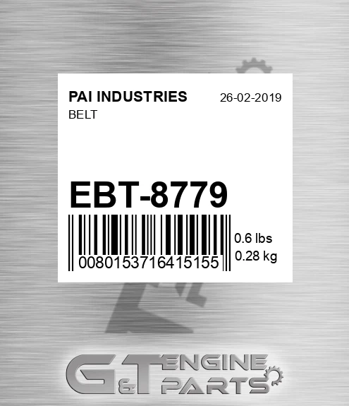 EBT-8779 Belt