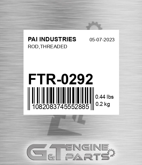FTR-0292 Rod,threaded