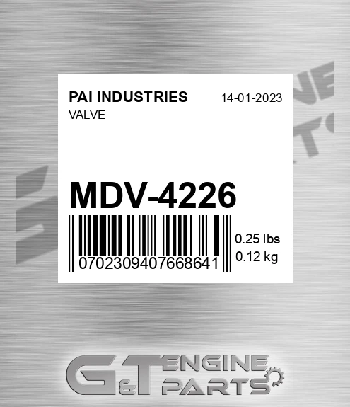 MDV-4226 Valve