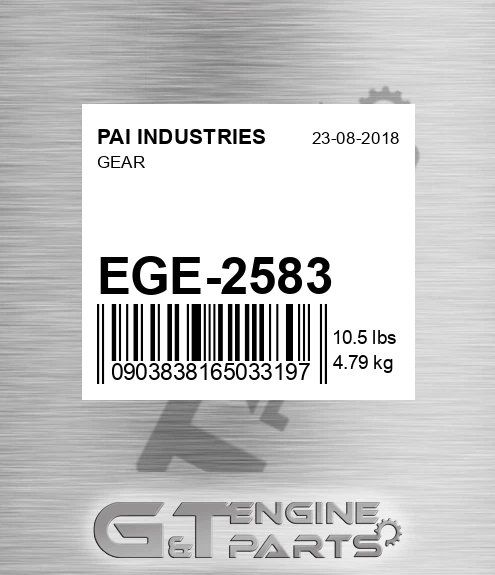 EGE-2583 Gear
