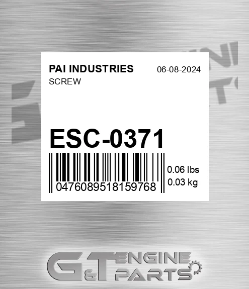 ESC-0371 Screw