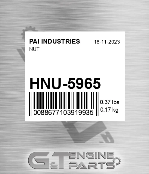 HNU-5965 Nut