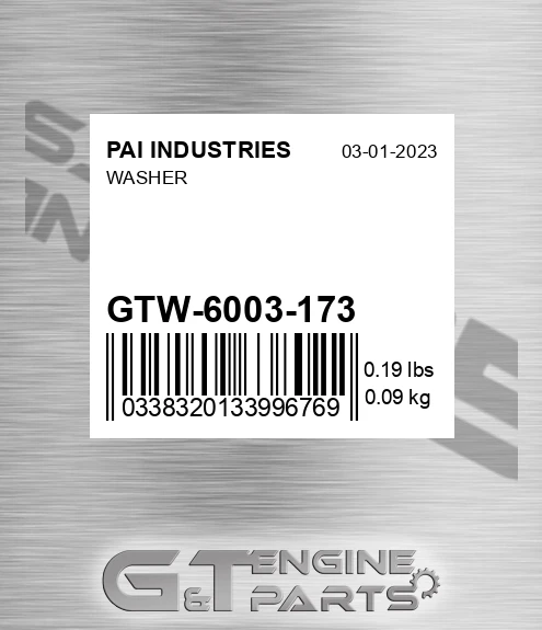GTW-6003-173 Washer