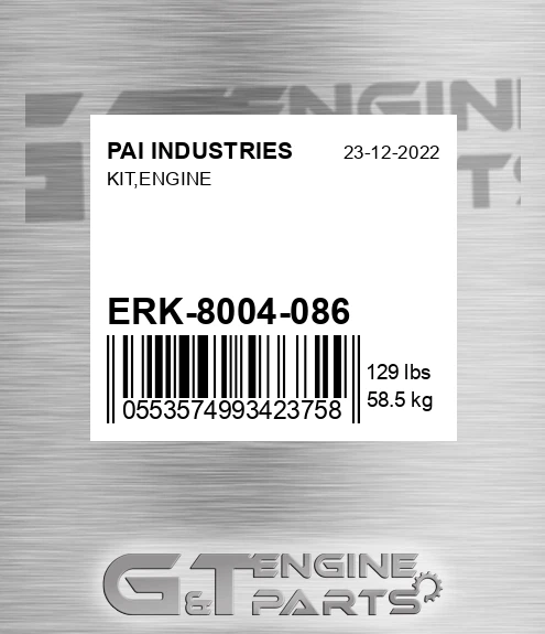 ERK-8004-086 Kit,engine for PAI INDUSTRIES