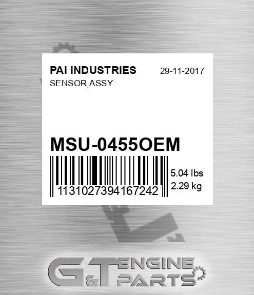 MSU-0455OEM Sensor,assy