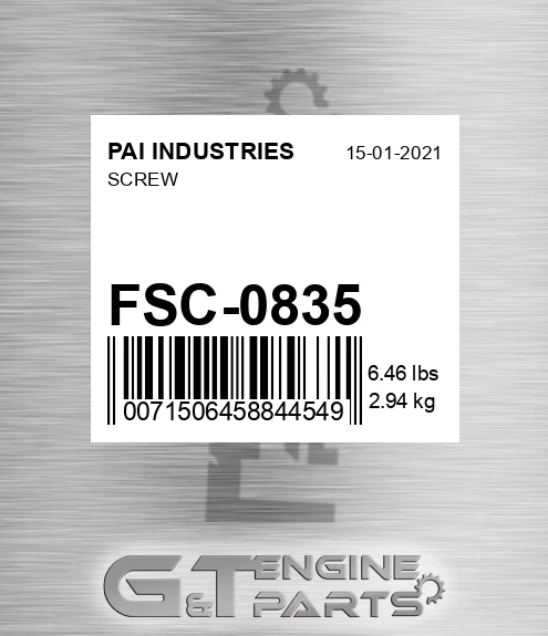 FSC-0835 Screw
