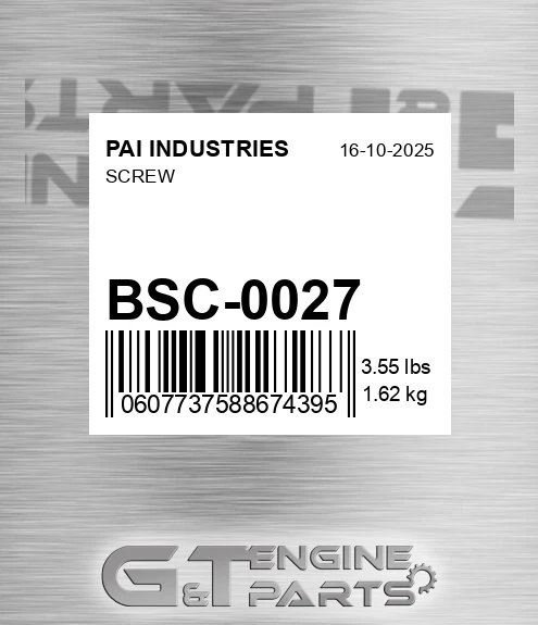 BSC-0027 Screw