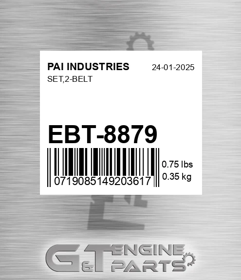 EBT-8879 Set,2-belt