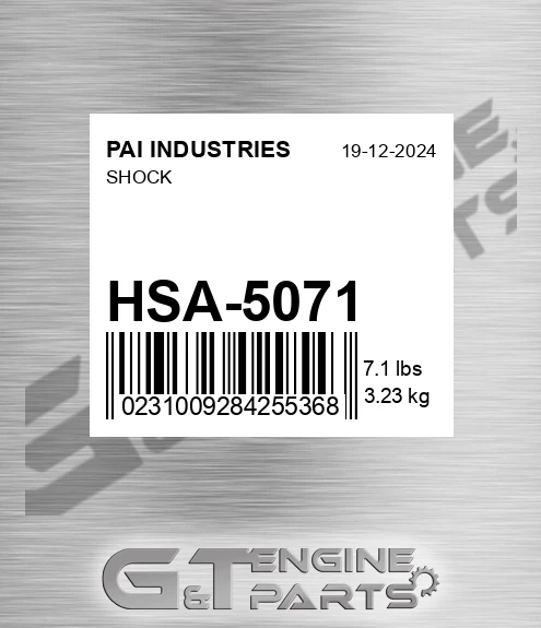 HSA-5071 Shock