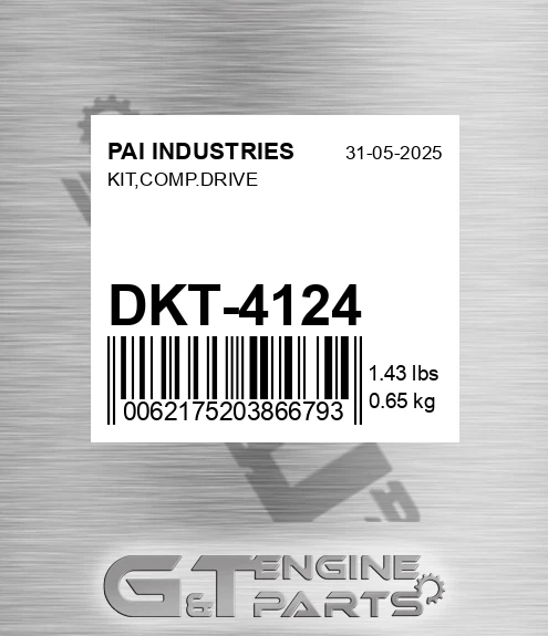 DKT-4124 Kit,comp.drive for PAI INDUSTRIES