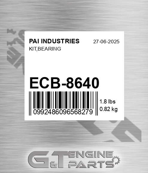 ECB-8640 Kit,bearing