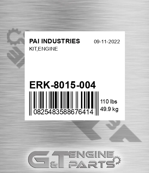 ERK-8015-004 Kit,engine for PAI INDUSTRIES