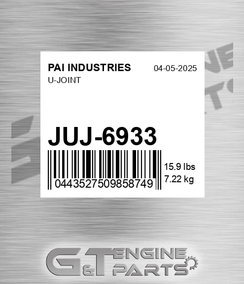 JUJ-6933 U-joint for PAI INDUSTRIES
