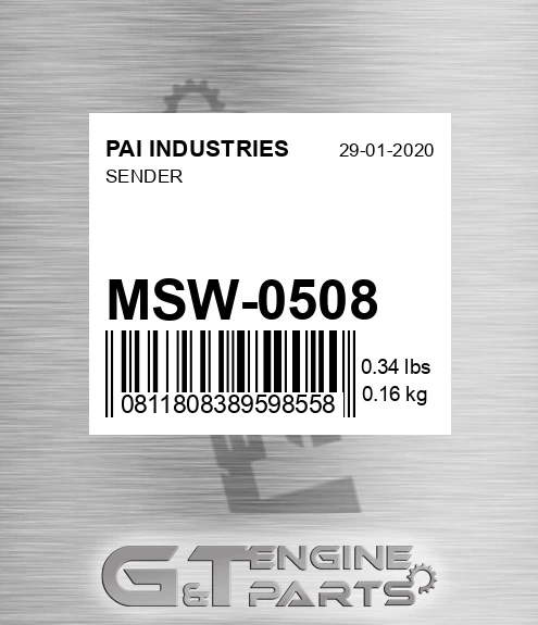 MSW-0508 Sender