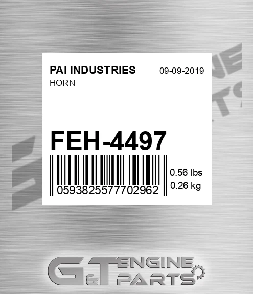 FEH-4497 Horn for PAI INDUSTRIES