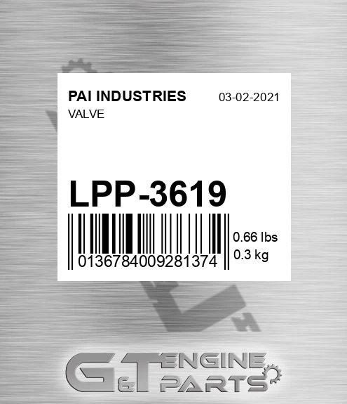 LPP-3619 Valve