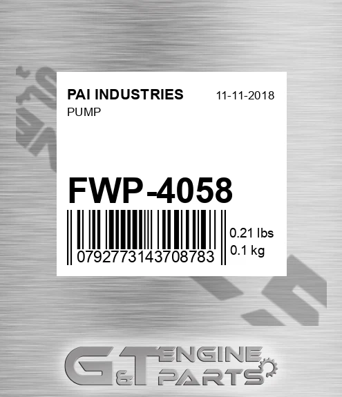 FWP-4058 Pump