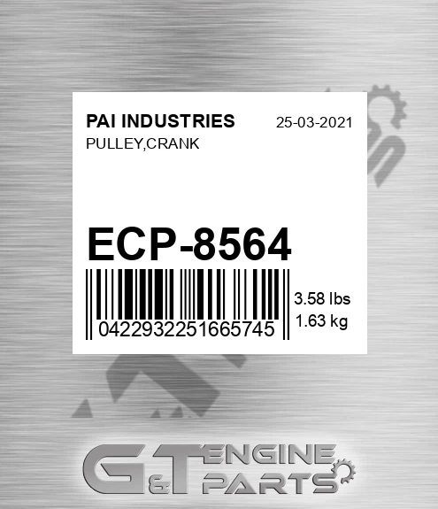 ECP-8564 Pulley,crank