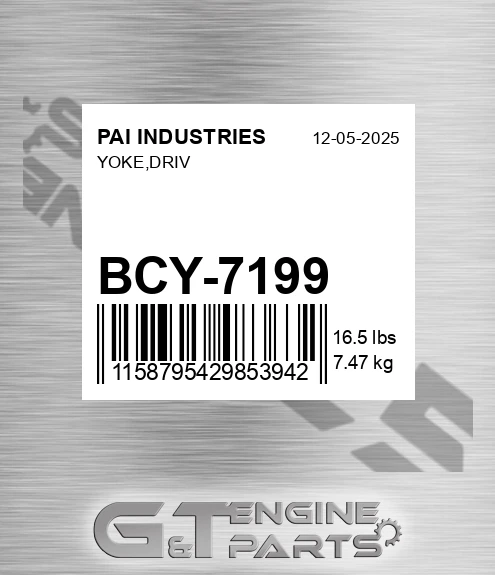 BCY-7199 Yoke,driv