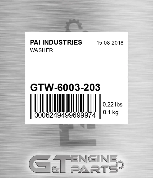 GTW-6003-203 Washer