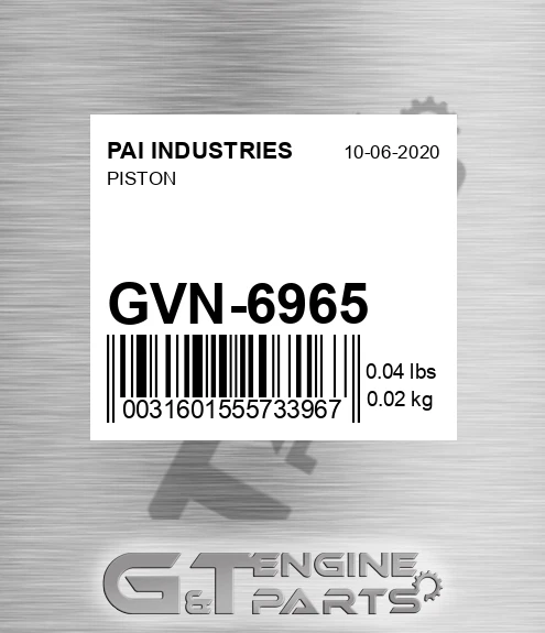 GVN-6965 Piston