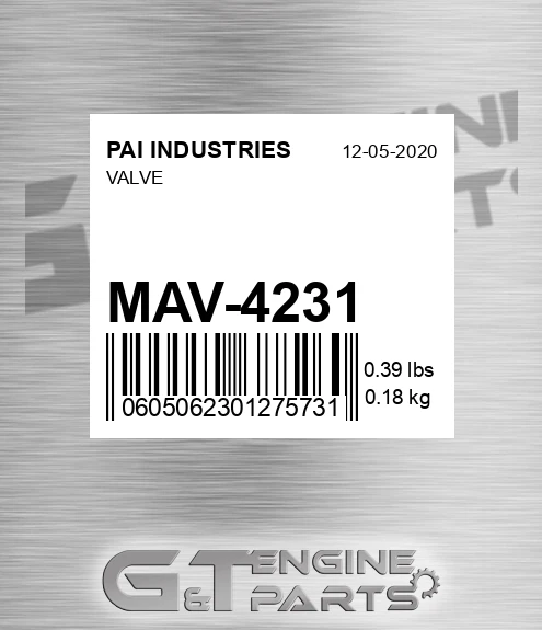 MAV-4231 Valve