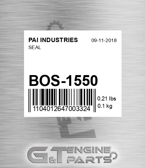 BOS-1550 Seal