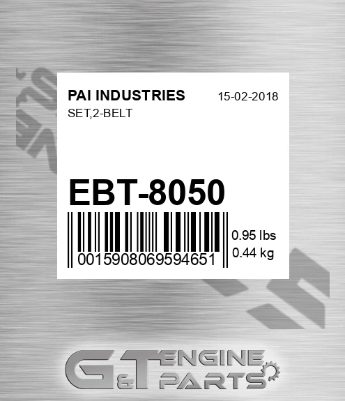 EBT-8050 Set,2-belt