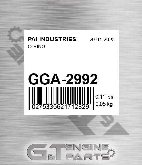 GGA-2992 O-ring