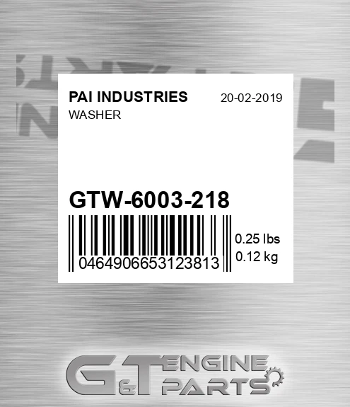 GTW-6003-218 Washer
