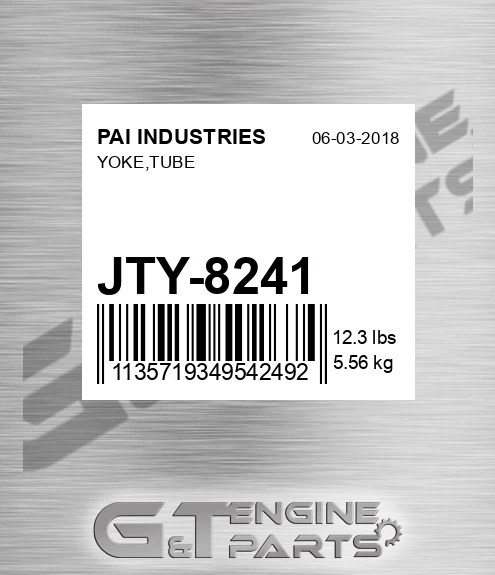 JTY-8241 Yoke,tube for PAI INDUSTRIES