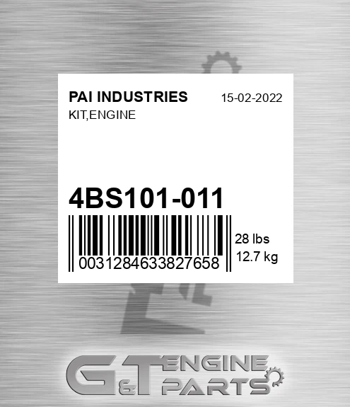 4BS101-011 Kit,engine for PAI INDUSTRIES