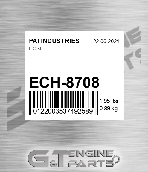 ECH-8708 Hose for PAI INDUSTRIES