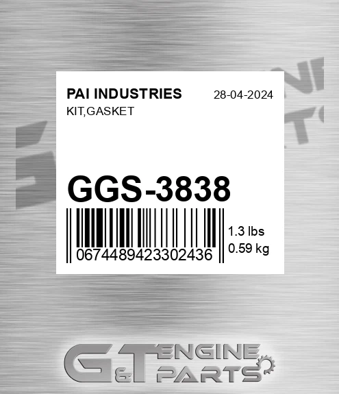 GGS-3838 Kit,gasket