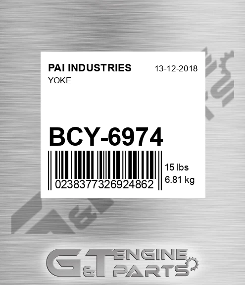 BCY-6974 Yoke